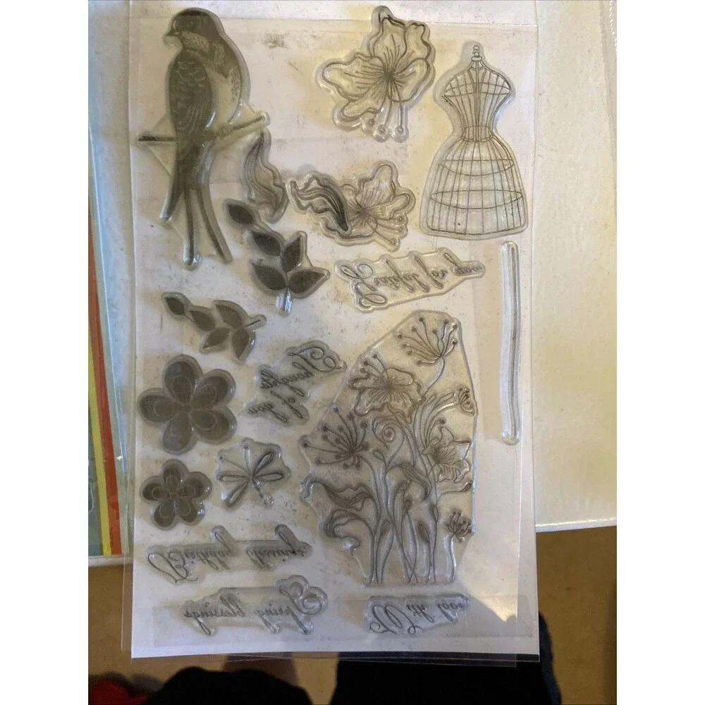 HUGE Mixed Lot of Clear Stamps For Crafting ANIMALS NATURE ETC